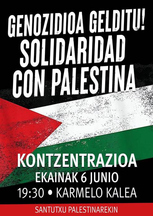 SANTUTXU PALESTINAREKIN 🇵🇸 kontzentrazioa