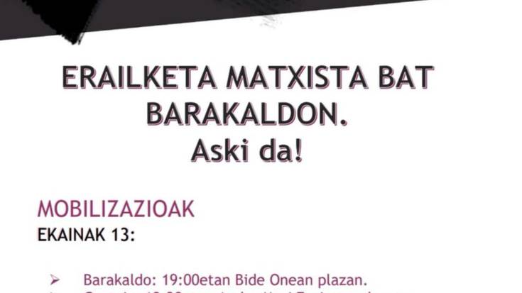 Erailketa matxista salatzeko kontzentrazioa