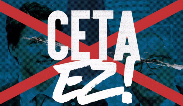CETA akordioak eragingo duen "demokraziaren erailketa" irudikatu dute kalejira batekin