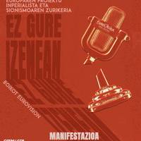 Eurovision boikoteatzeko manifestazioa Unamuno plazatik