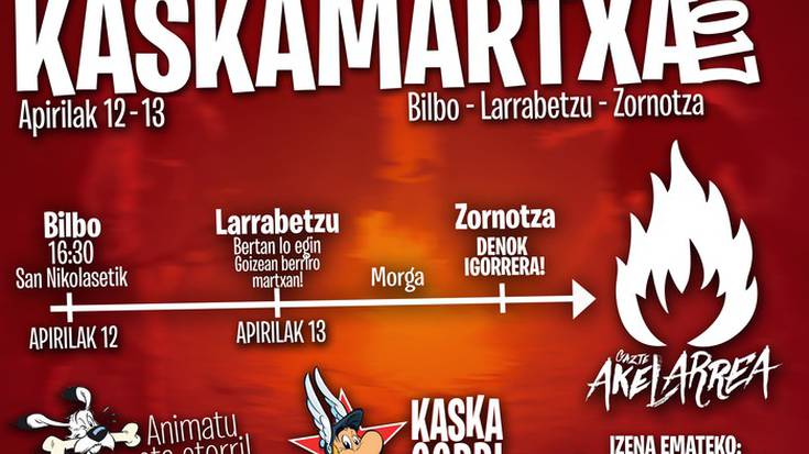 Kaskamartxa 2017 apirilaren 12an eta 13an