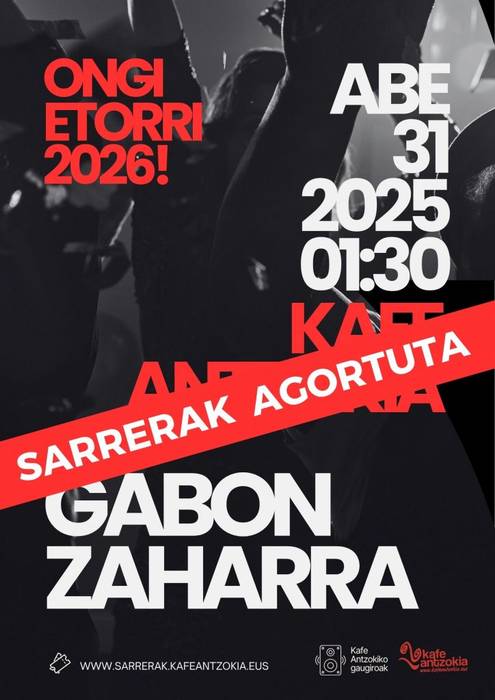 Gabon zaharra 2025 Kafe Antzokian