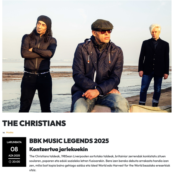 THE CHRISTIANS BBK Aretoan