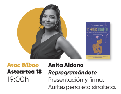 "Reprogramándote" liburuaren aurkezpena eta sinaketa Fnacen
