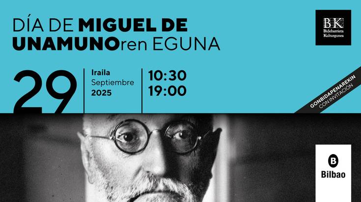 MIGUEL DE UNAMUNOREN JAIOTZAREN URTEURRENA Bidebarrieta Kulturgunean