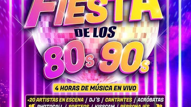LA GRAN FIESTA DE LOS 80s Y 90s Santana 27 Aretoan (Sala Gold)