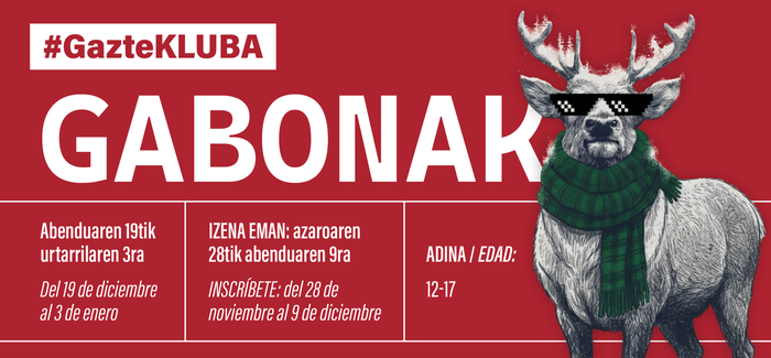 Ireki da GazteKluba Gabonak programarako izen-ematea