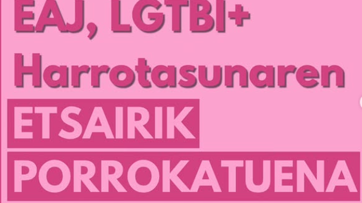Ehgamek boikota egitera deitu du Bilboko EAJren programazio LGTBIari