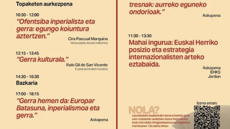 TOPAKETA ANTIINPERIALISTAK Karmelan
