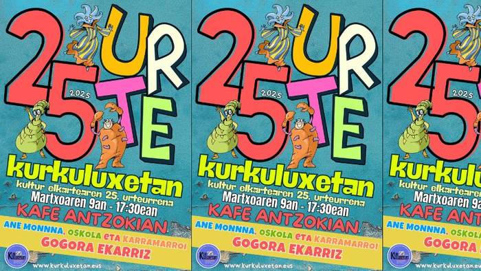 Kurkuluxetan Kultur Elkartearen 25. urteurrena Kafe Antzokian