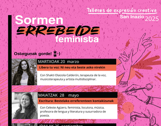 "Sormen Errebelde Feminista" ziklo berria hasiko da martxoaren 20an