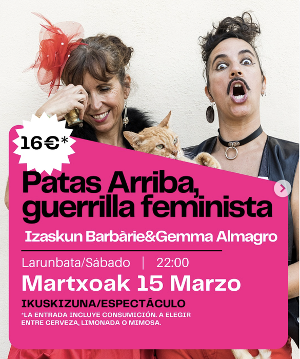 PATAS ARRIBA umorezko antzezlana La Sinsorgan