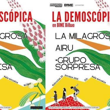 BIME 2025 Live: Las Demoscópicas de Mondo Sonoro – Airu + La Milagrosa + talde sorpresa Kafe Antzokian