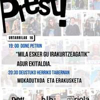 Prest! aldizkariari agur esateko eguna