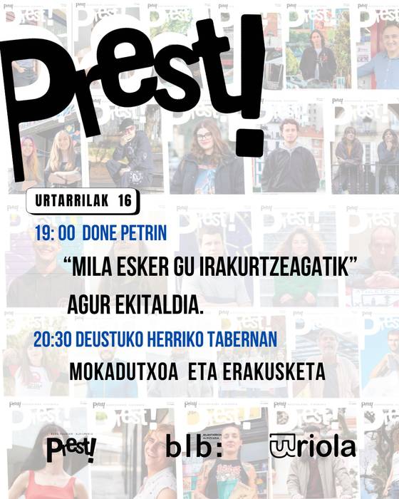 Prest! aldizkariari agur esateko eguna