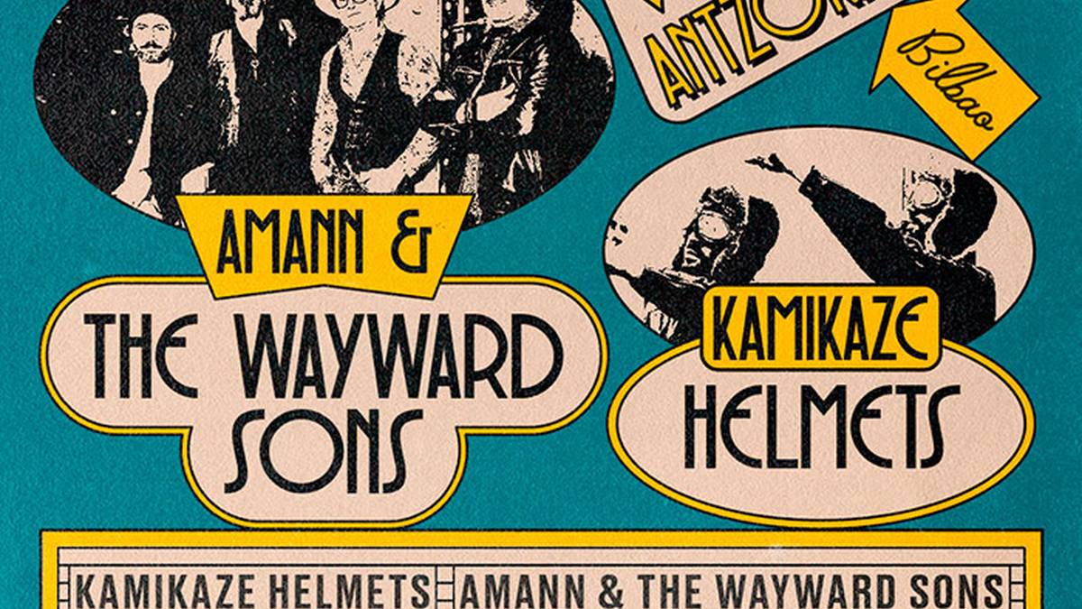 Amann & The Wayward Sons + Kamikaze Helmets Kafe Antzokian