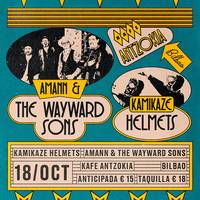 Amann & The Wayward Sons + Kamikaze Helmets Kafe Antzokian