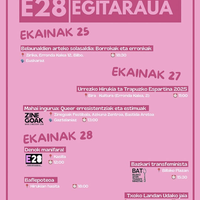 LGTBI+ borroka aldarrikatzeko hainbat ekintza