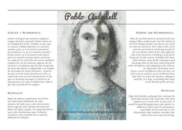 Pablo Auladell, Ilustrazio Sari Nazionala, BilbaoArten izango da hitzaldia ematen