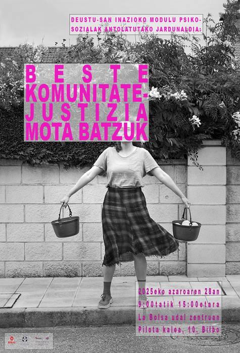 Beste justizia mota komunitarioak jardunaldia La Bolsa eraikinean