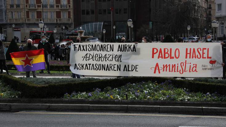 Pablo Haselen aldeko kontzentrazioa burutu dute Bilbon asteburuan