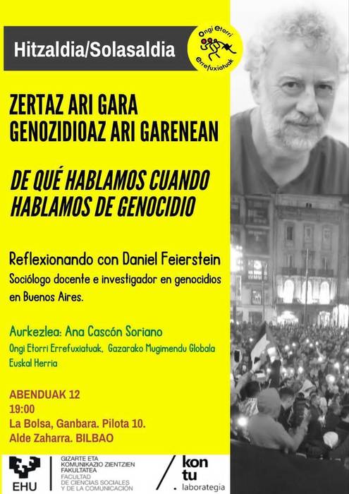 ZERTAZ ARI GARA GENOZIDIOAZ ARI GARENEAN hitzaldia La Bolsan