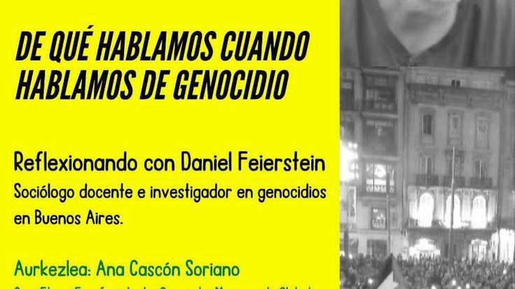 ZERTAZ ARI GARA GENOZIDIOAZ ARI GARENEAN hitzaldia La Bolsan