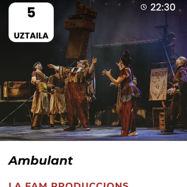 Bilboko Kalealdia 2025: AMBULANT Arriaga plazan