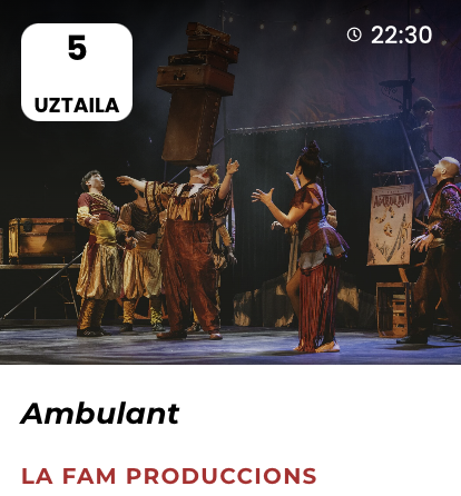 Bilboko Kalealdia 2025: AMBULANT Arriaga plazan
