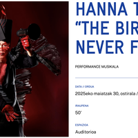 HANNA TUULIKKI. "THE BIRD THAT NEVER FLEW" Alondigako Auditorioan