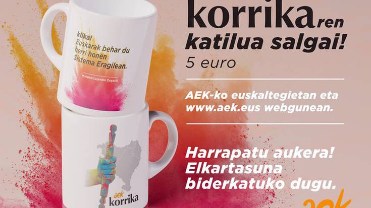 KORRIKAren katilua AEKko euskaltegietan salgai  