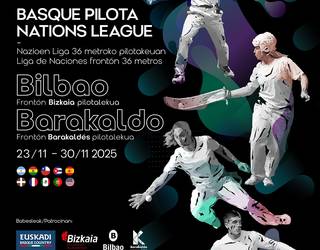 Euskal Pilotaren Nazioen Liga hartuko du Bilbok azaroaren 23tik 30era