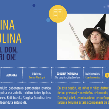 Kultur Gabonak 2025: SORGINA TXIRULINA ALTAMIRA Udaltegian