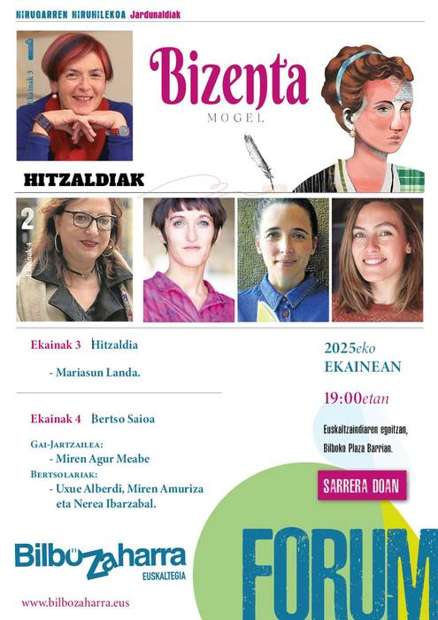 Bilbo Zaharra euskaltegiak Bizenta Mogel omentzeko ekitaldiak antolatu ditu