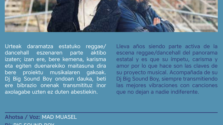 MUSIKAUZO 2025: MAD MUASEL BACKED BY BIG SOUND BOY Elorrietan