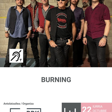Burning taldearen kontzertua BBK Aretoan