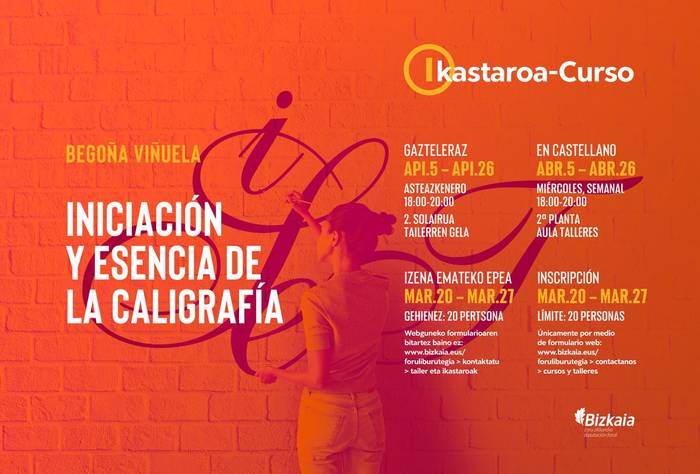 Ikastaroa: Iniciación y esencia de la caligrafía