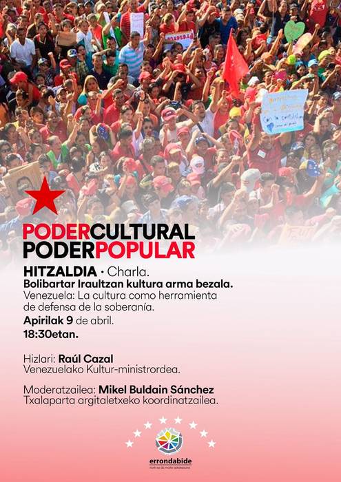 Bolibartar Iraultzan kultura arma bezala hitzaldia Errondabiden
