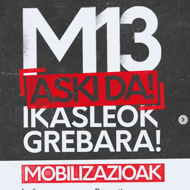 Martxoaren 13an ikasleok grebara!