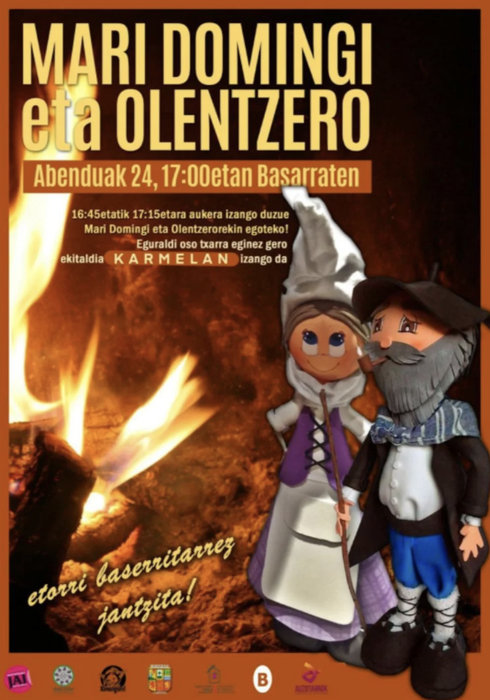 Mari Domingi eta Olentzero Santutxun🎄🎄