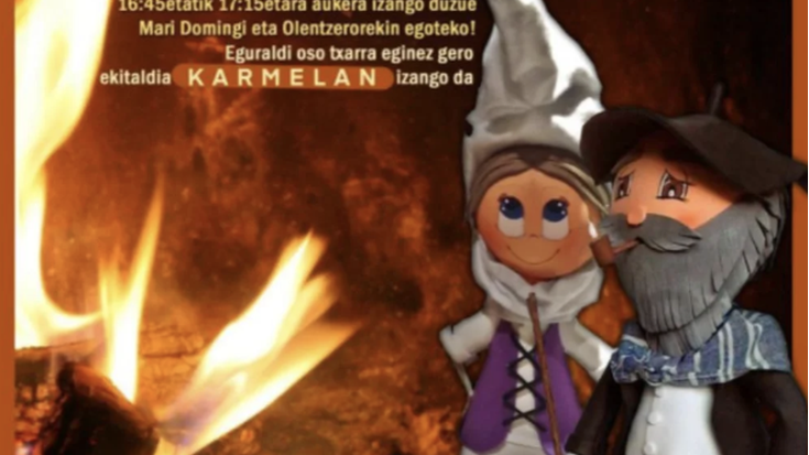 Mari Domingi eta Olentzero Santutxun🎄🎄