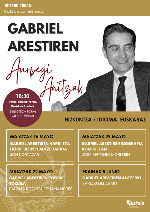 Hitzaldi-zikloa: Gabriel Arestiren aurpegi anitzak