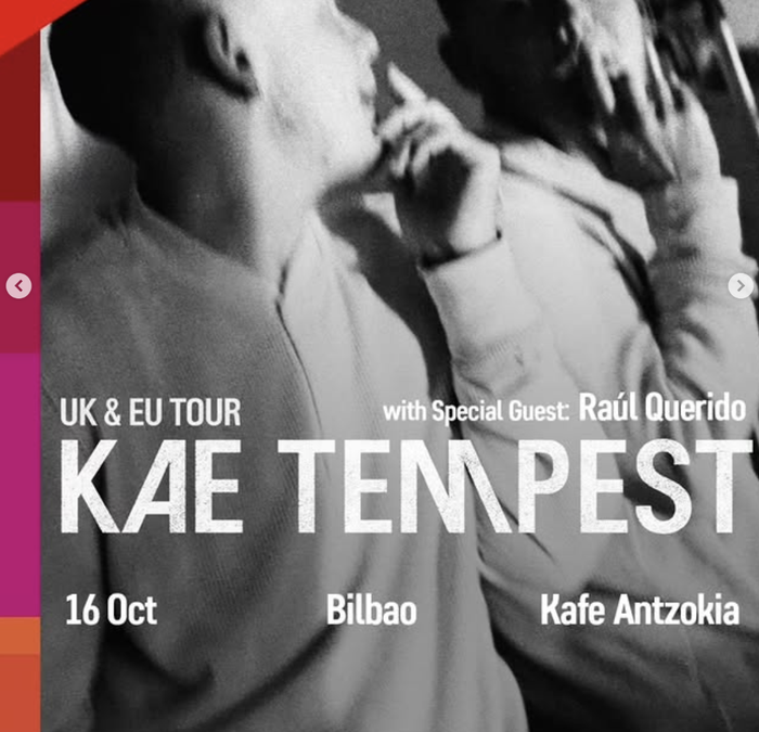 Kae Tempest + Raúl Querido Kafe Antzokian