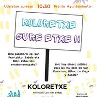 KONTZENTRAZIOA Udaletxe aurrean: Koloretxe gure etxe!!