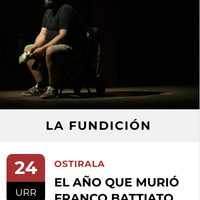 BAD 2025: "EL AÑO QUE MURIÓ FRANCO BATTIATO" konferentzia performatiboa La Fundición aretoan