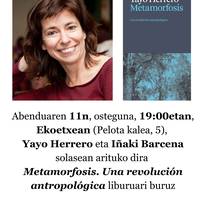 ‘Metamorfosis. Una revolución antropológica’ liburuaren aurkezpena Ekoetxean