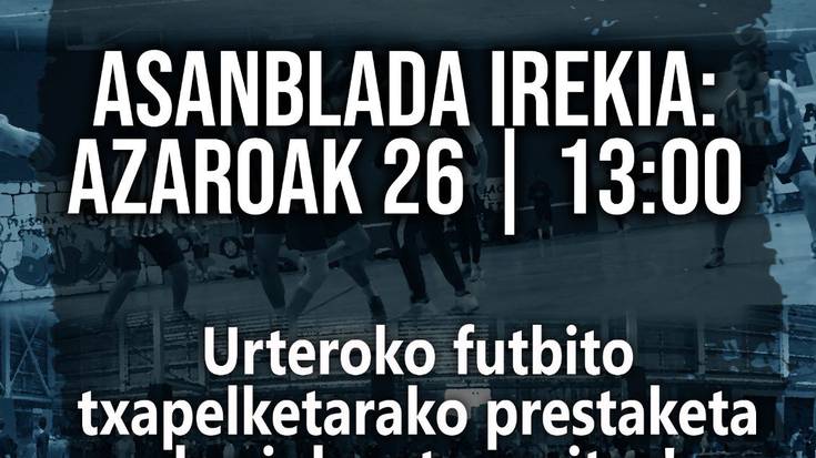 Futbito txapelketa prestatzeko asanblada irekia