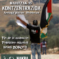Elkarretaratzea: 'Palestina askatu! Israeli boikot'