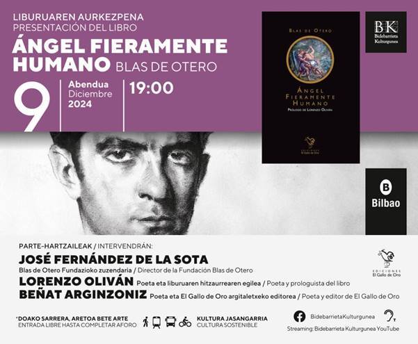 Ángel fieramente humano liburuaren aurkezpena