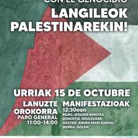 Lanuzte Orokorra egingo dute hainbat sindikatuk urriaren 15ean